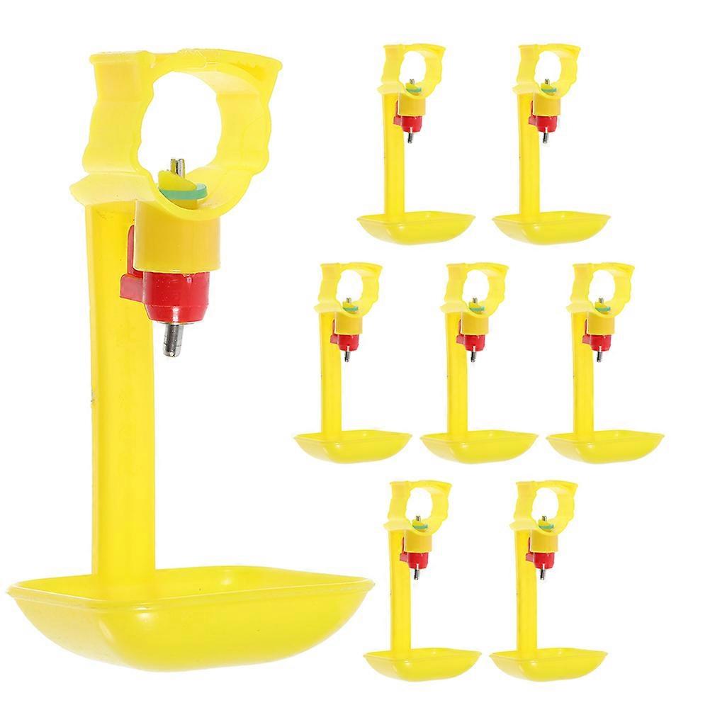 8Pcs Chicken Water Drinkers Chicken Nipples Drinker Cups Poultry Drinking Cups Water Dispensers
