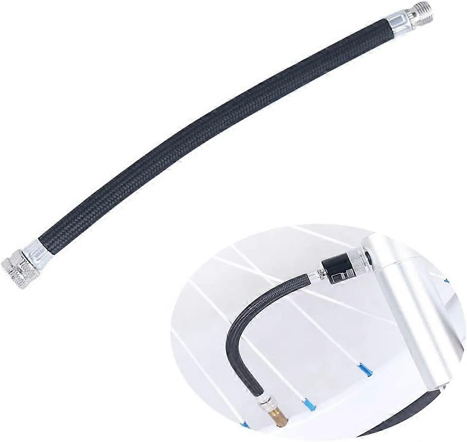 Flexible Hose Adapter, High Pressure Inflator Pump Accessories Cycle Durable Bicycle Pump Extension Hose for Schrader Valve