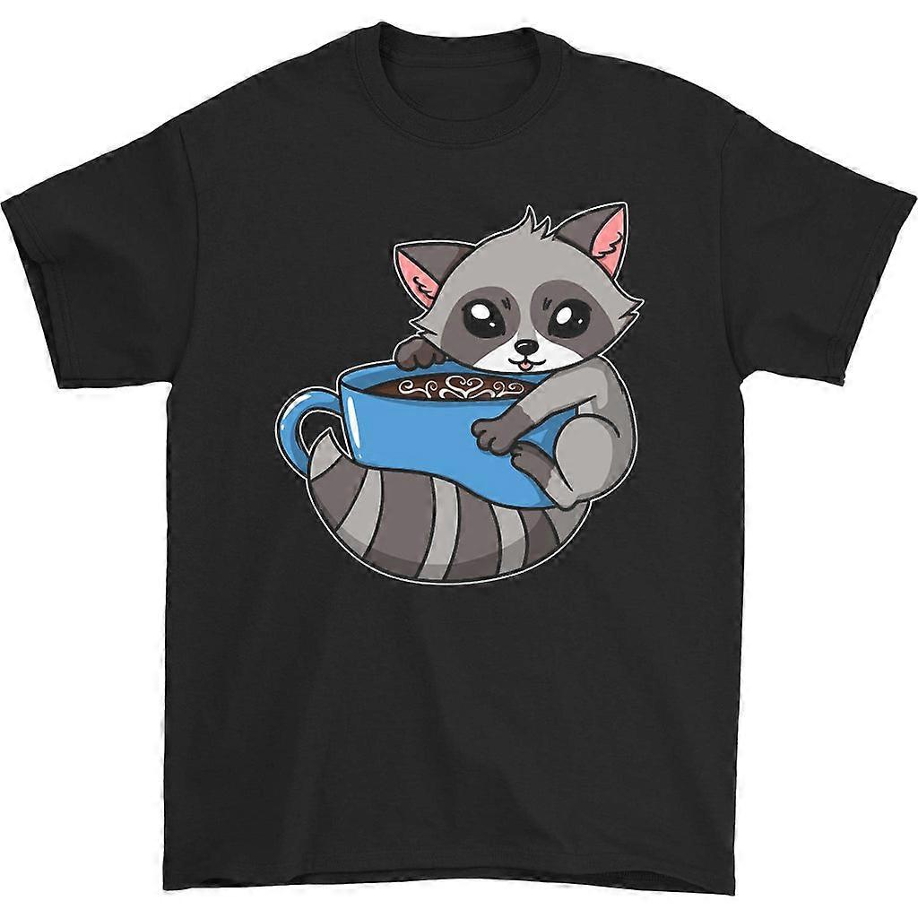 Waschbär Kaffee T-Shirt
