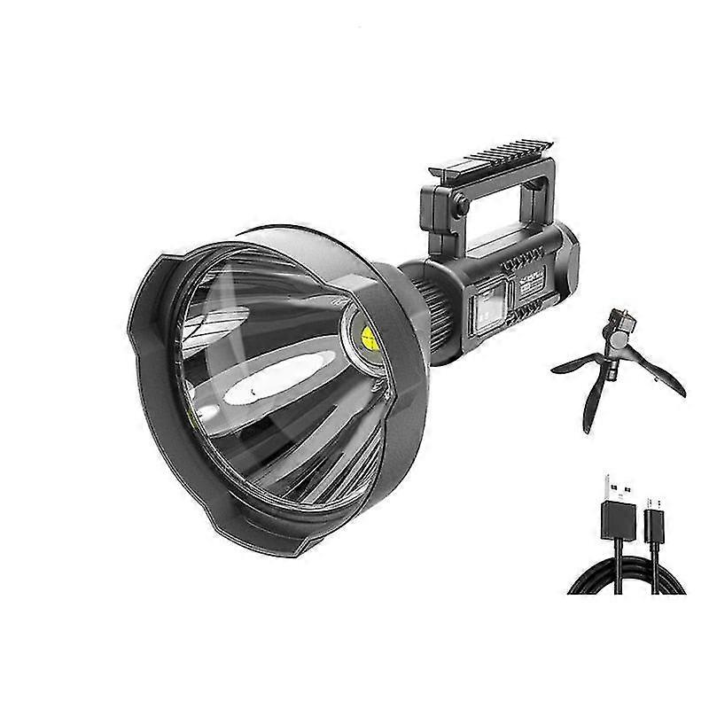 Super bright led portable spotlights flashlight searchlight with p70.2 lamp bead mountable bracket suitable for expeditions