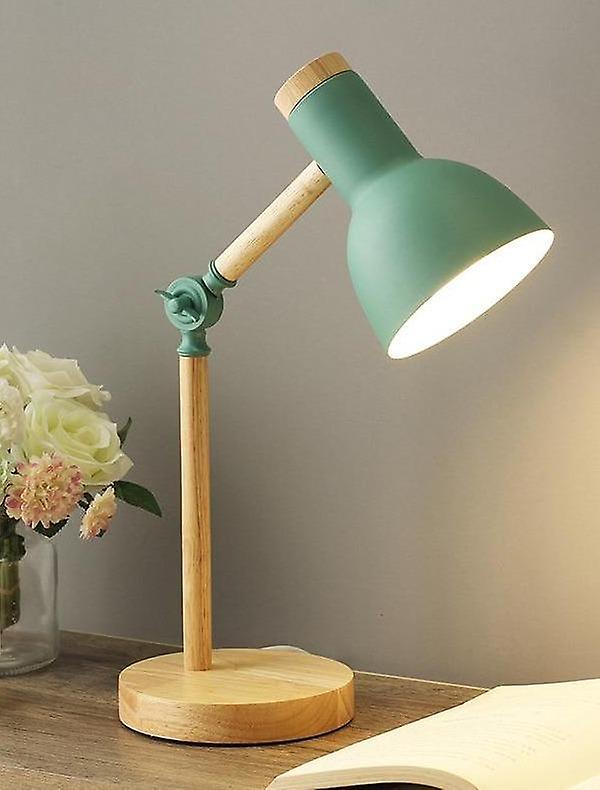 Nordic Wooden Art- Iron Led Folding, Simple Desk, Table Lamp