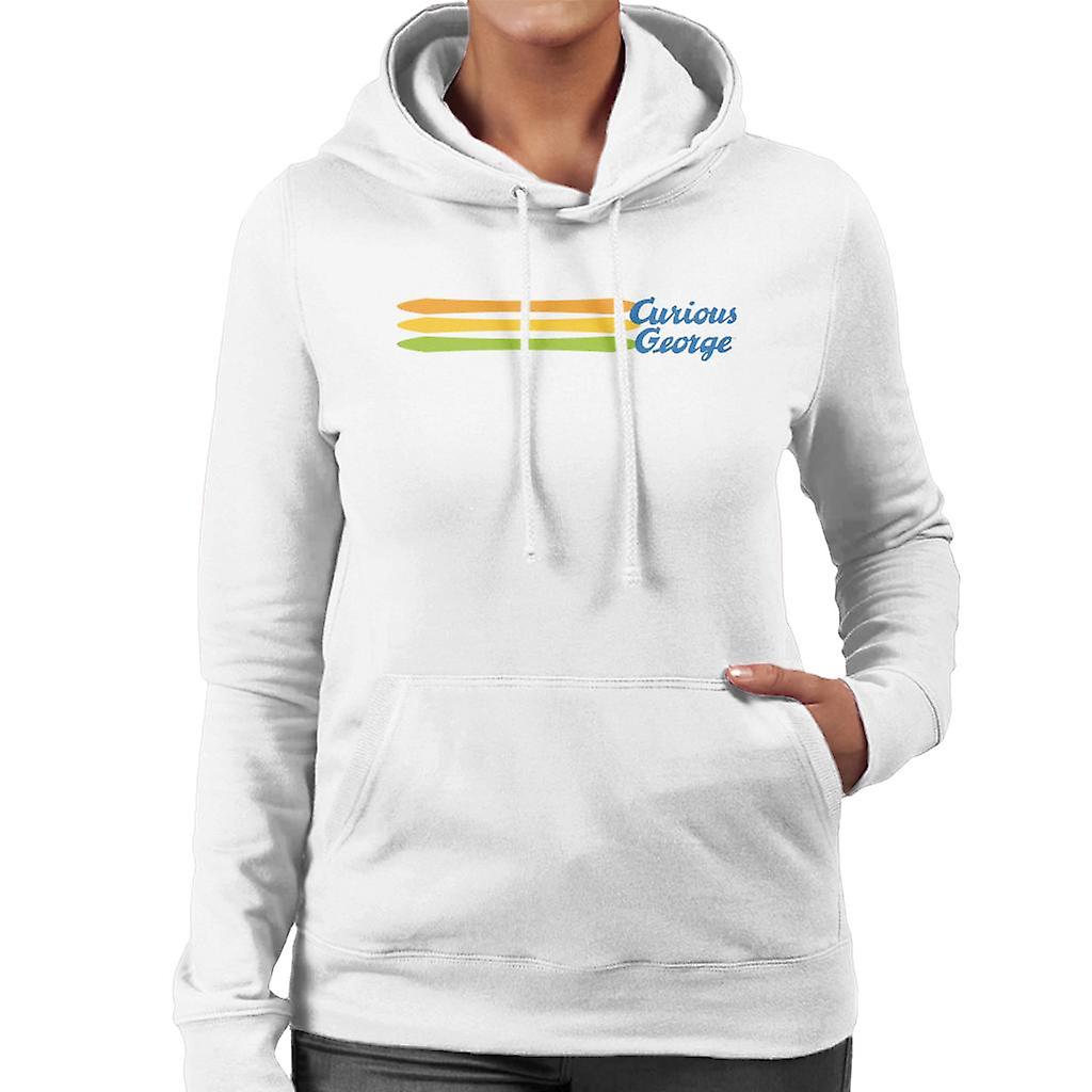 Nysgjerrig George Blue Logo Dame Hettegenser