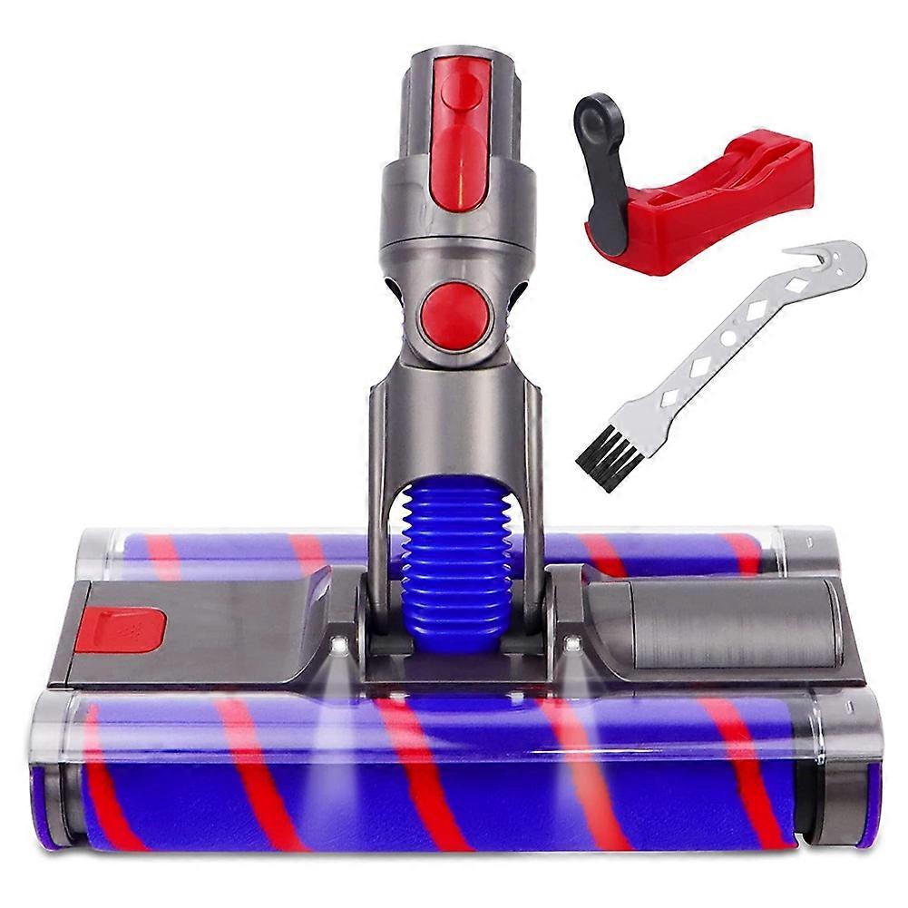 Dual Roller Brush for V7 V8 V10 V11 V15 Floor Nozzle Electric Brush with LED Light for Hard Floors