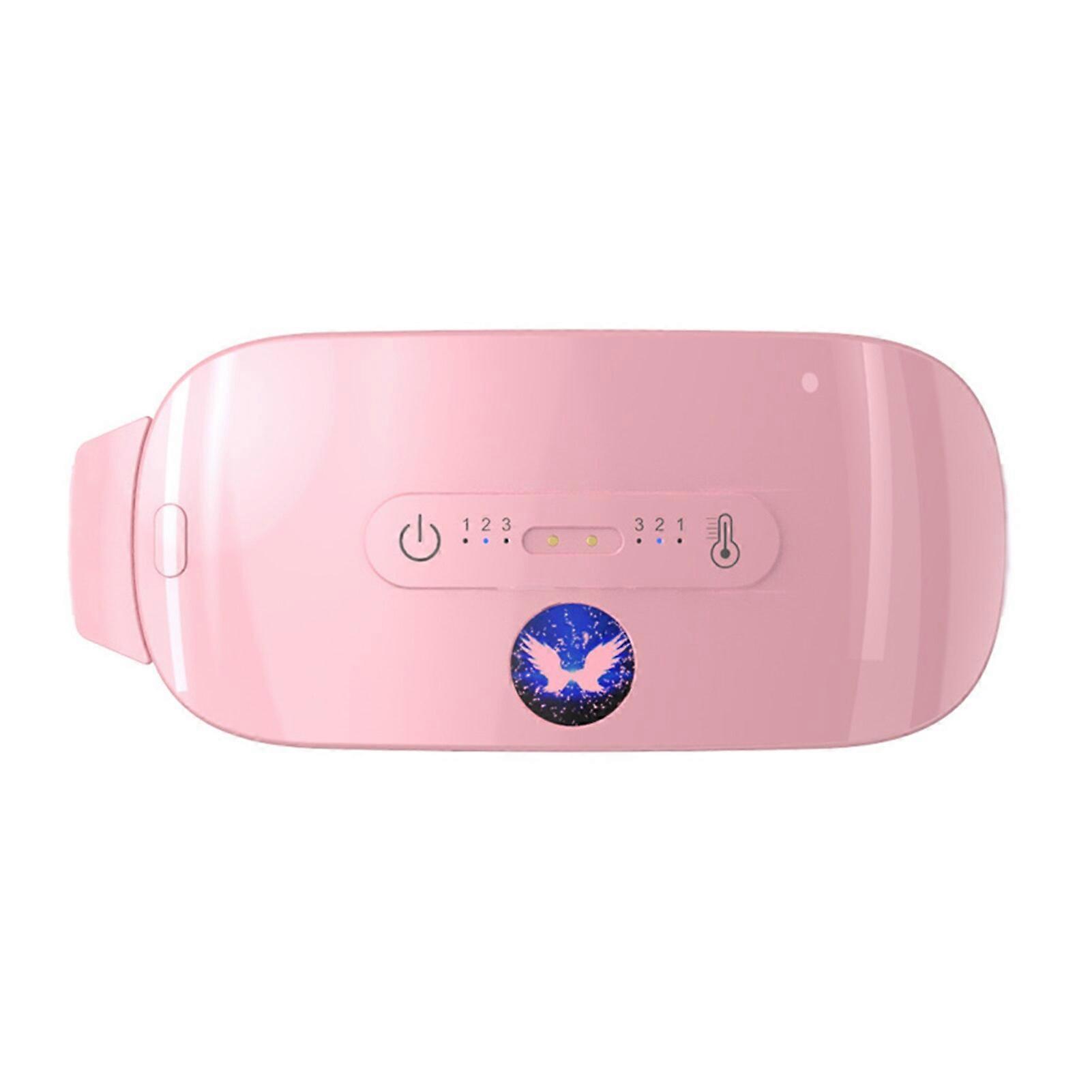 Coussin chauffant menstruel Home Office Back Belly For Cramps Rechargeable Abdomen 3 niveaux Sans fil 3 Modes de vibration Alimenté par batterie