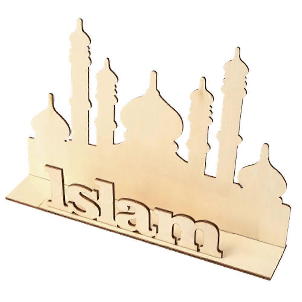 DIY træpynt Eid Mubarak Ramadan Kunsthåndværk Indretning