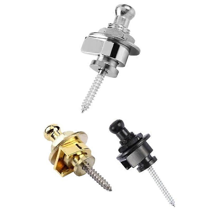Guitar Strap Lock Set  Heavy Duty Metal Guitar Strap Button Security Straplock Quick Release Strap Retainer System