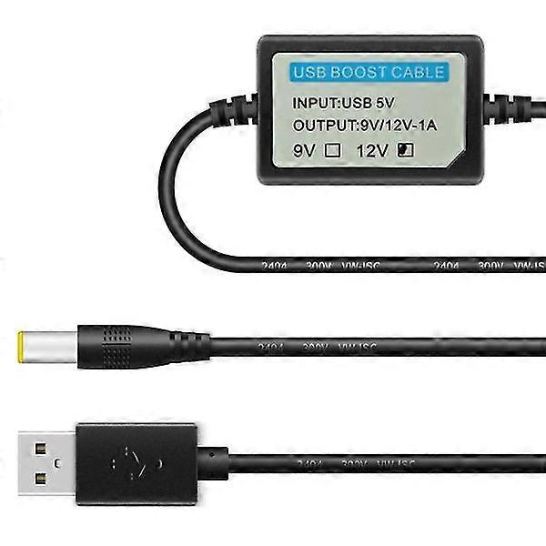 USB 5V To 12V / 5V to 9V DC Cable Step up Adapter Cable For WiFi Router Light Heat Sink 5V mini speaker with Boost