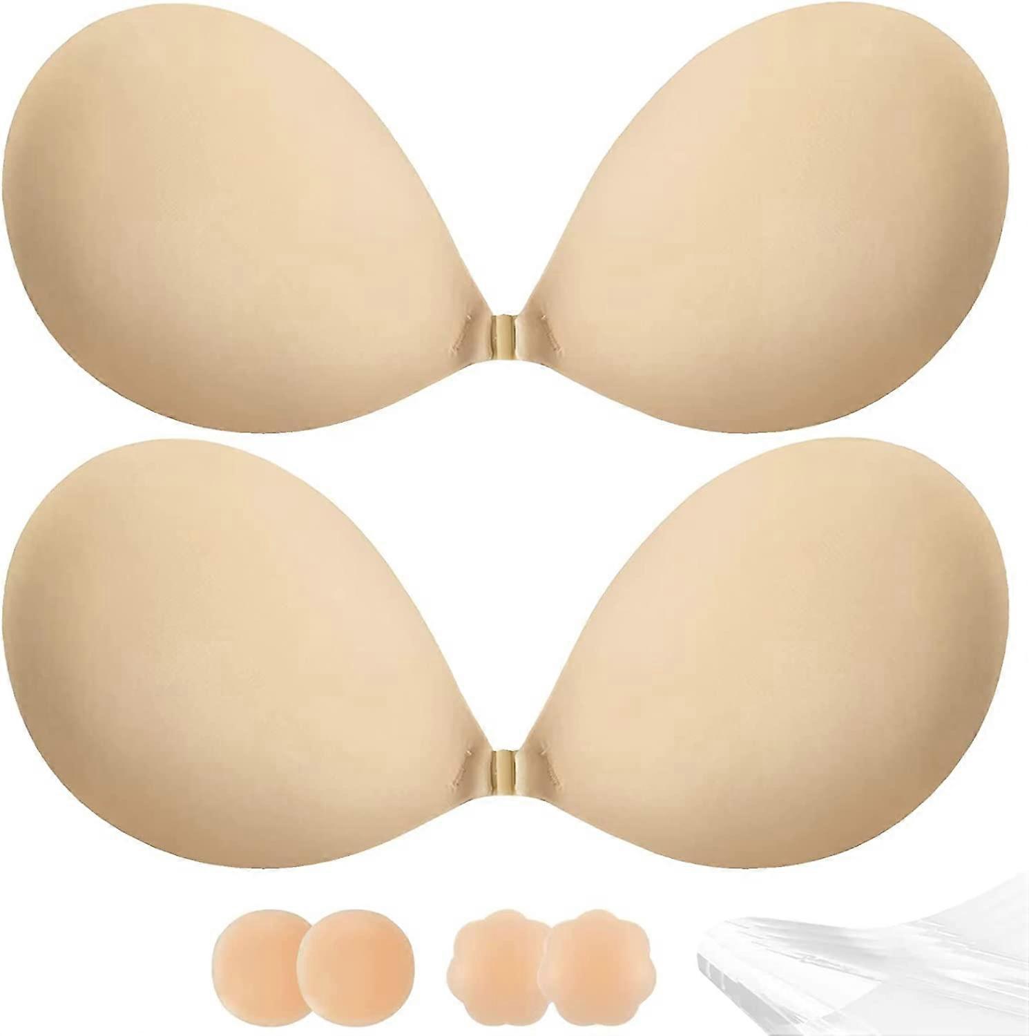 Adhesive Bra Push Up for Women 2 Pair, Sticky Invisible Lifting Bra, Backless  Strapless Bras for Dress with Pasties | Fruugo NO