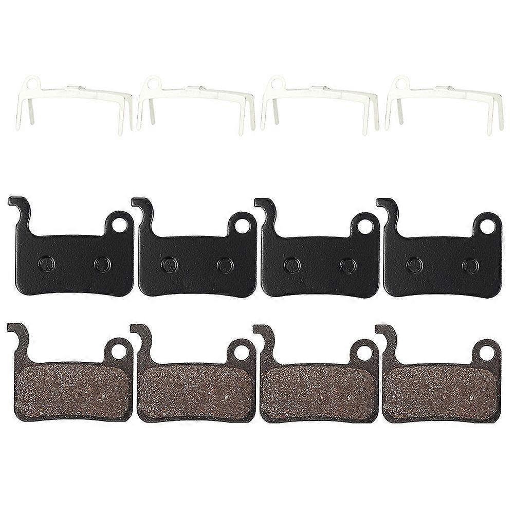 4 Pairs Bicycle Resin Disc Brake Pads for Deore M596 M595 M535 M665 M775/776/765 /R M975 M966 M965