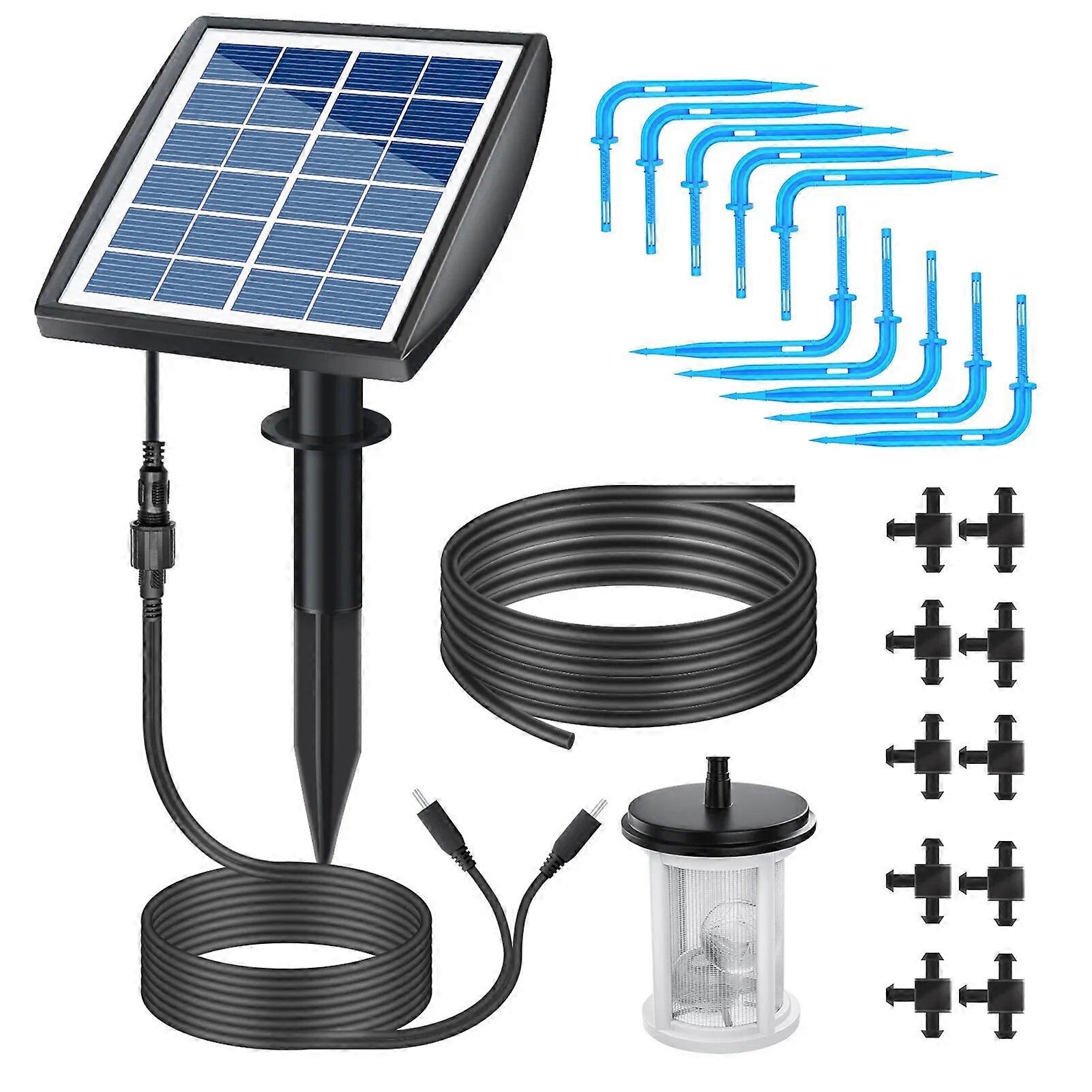 Solar Irrigation Solar Auto Watering System Solar Powered Automatic Drip Irrigation Kit Self Watering Devices Water Sensor Timer