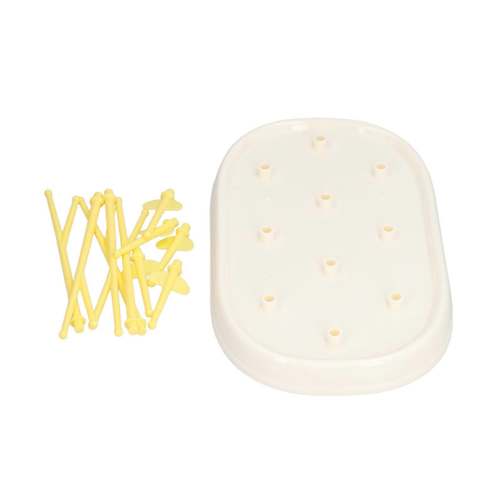 Yellow Portable Collapsible Baby Bottle Drying Rack