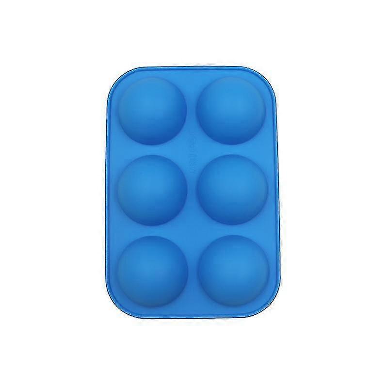6 Hole Small Semicircle Silicone Baking Molds Hemispherical Cake Mold Chocolate