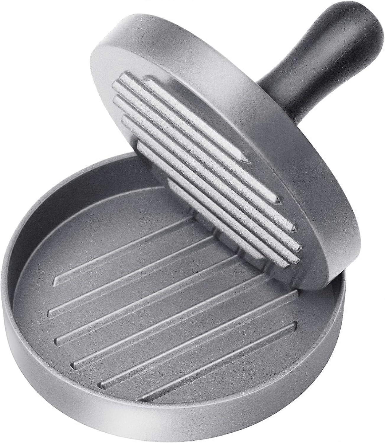 Food Grade Stainless Steel Burger Press with ABS Handle, Non-Stick Burger Press, 12cm
