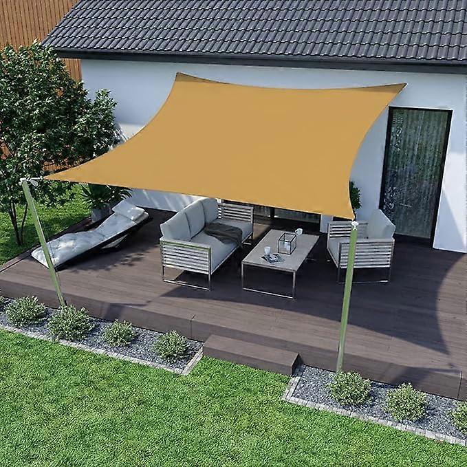 Waterproof Shade Sail 2x3m, Rectangular Shade Cloth UV Protection for Outdo