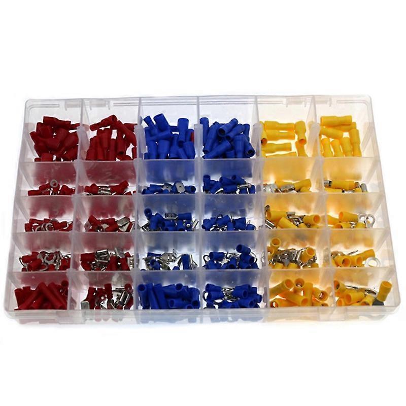 480Pcs Boxed Terminal Cable Connector Cold Pressed OT/UT Crimp Terminals Crimp