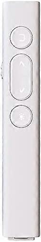 Laser Pointer Wireless Presentation Clicker Remote With Laser USB Charge Multifunctional Laser Powerpoint Powerful Laser PointerWhite