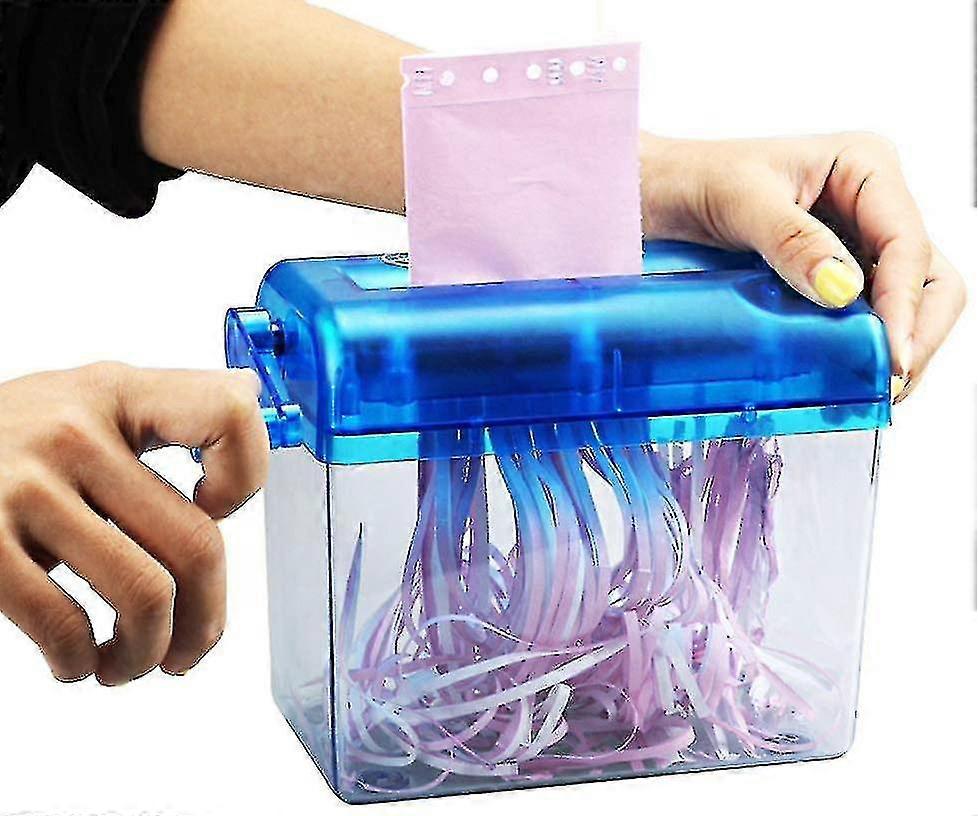 Paper Shredder Portable Mini Hand Shredder, Manual Paper Shredder