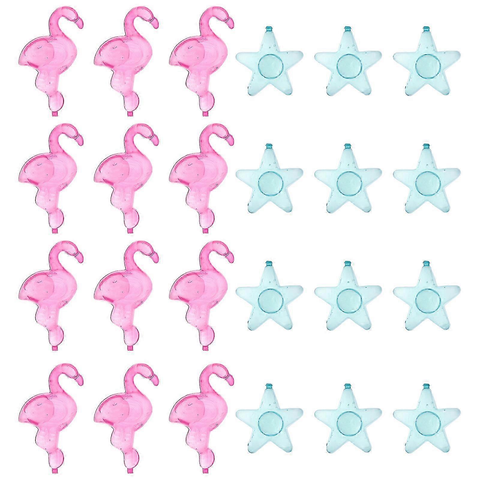 80pcs glaçons réutilisables en forme d’étoile et de flamant rose glaçons pour une utilisation de fête