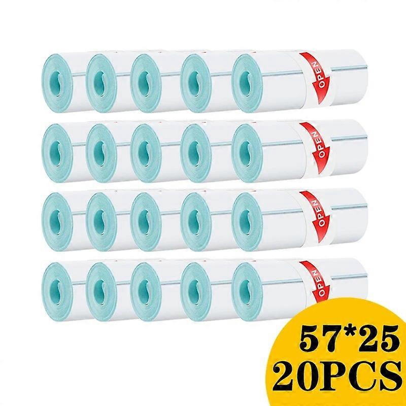 Thermal Paper Label Sticker Paper 57mmx25mm For X5 Portable Mini Wireless Bluetooth Mini Pocket Label Notes Printer