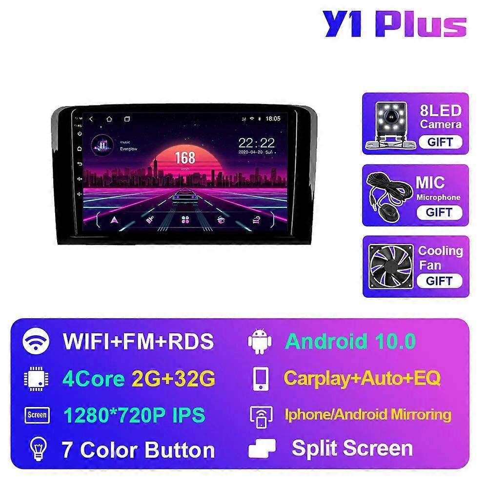 Mercedes Benz ML GL 320 / ML 350 / W164 2005-2012 Android 10 autoradiosoitin multimedia GPS-navigointi stereo 4G WIFI