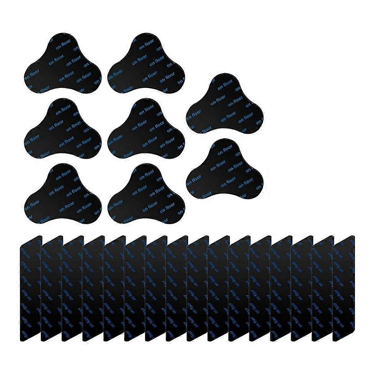 24 Pcs ,Anti Curling for Carpet,Keep Your Rug in Place or Make Corner Flat,Non Skid Gripper Mat Was