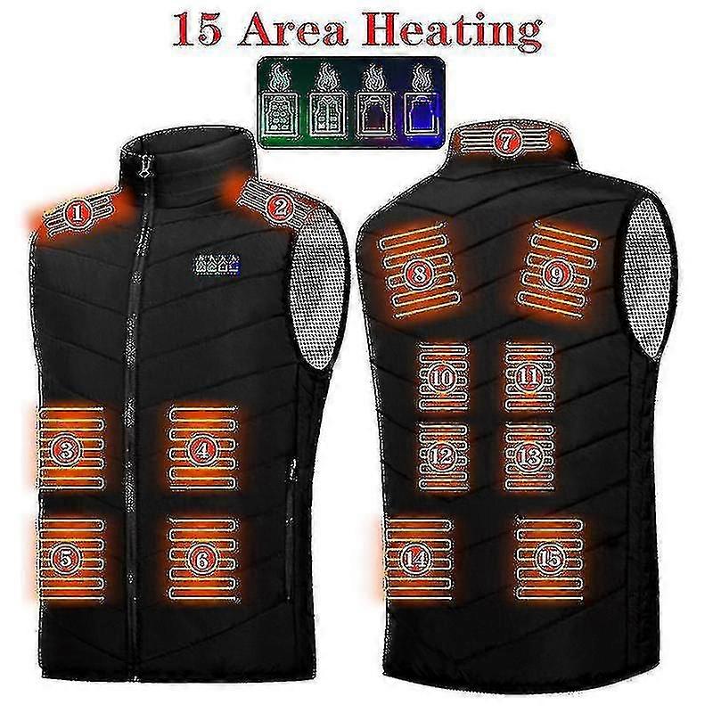 Vinter Intelligent Uppvärmning Väst Män Och Kvinnor Elektrisk Värme Kläder Usb Konstant Temperatur Värme Väst Kb
