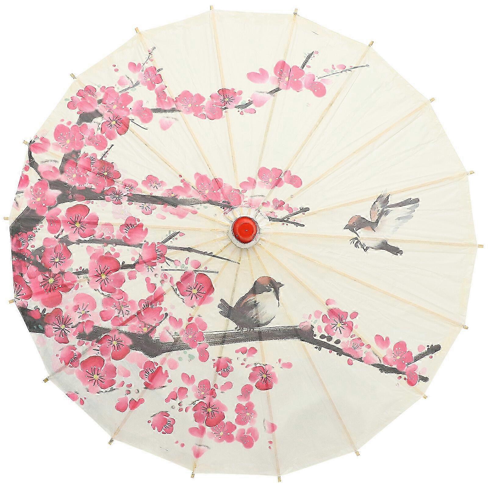 Women's Paper Parasol Umbrella Chinese Japanese Decorative Umbrella Wedding Bridal Party Photo Prop