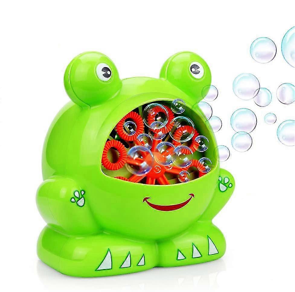 Fully automatic bubble machine toy frog handle bubbler toy children's electric bubble blower