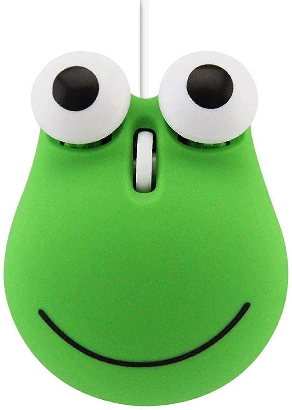 Super Cute Wired Mouse Cartoon Mini Mouse Novelty Portable Computer Mouse Unique Small Desktop Mouse Laptop Pc Mouse For Kids (green)