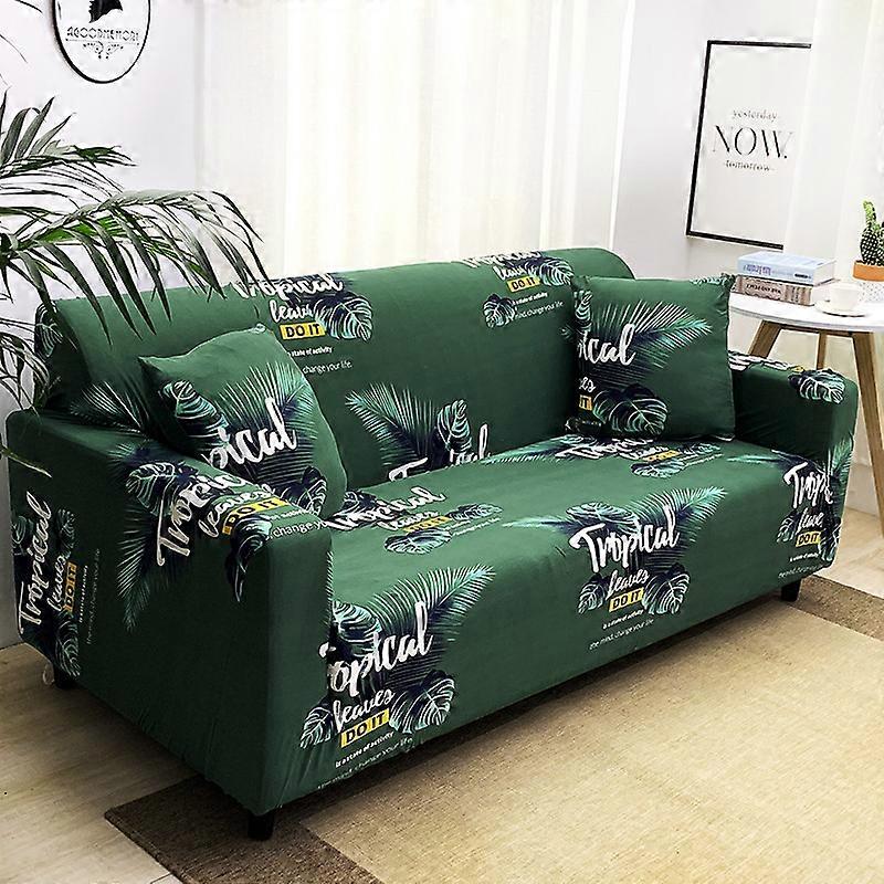 Stretch Sofa Cover Printed Couch Covers Armchair Slipcovers for Cushion Couches Sofas Elastic Universal Furniture Protector with 2 Pillowcase, Anti ca