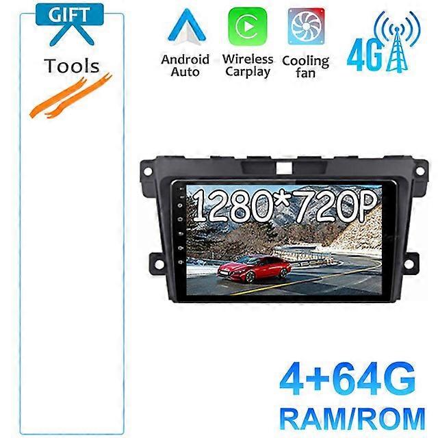 Android 12 For MAZDA CX-7 2007-2014 Car Carplay Radio Multimedia Stereo Player WiFi GPS Navigation Video NO DVD