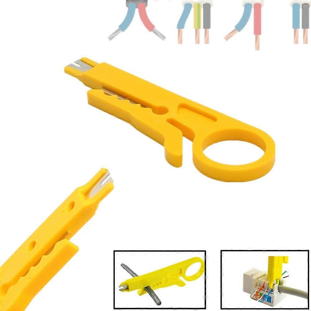 10pcs Economical Mini Network Cable Cutter Portable Impact Punching Tool for Network Data Cable, RJ45/CAT5/CAT6, Telephone Cable, Computer UTP Cable