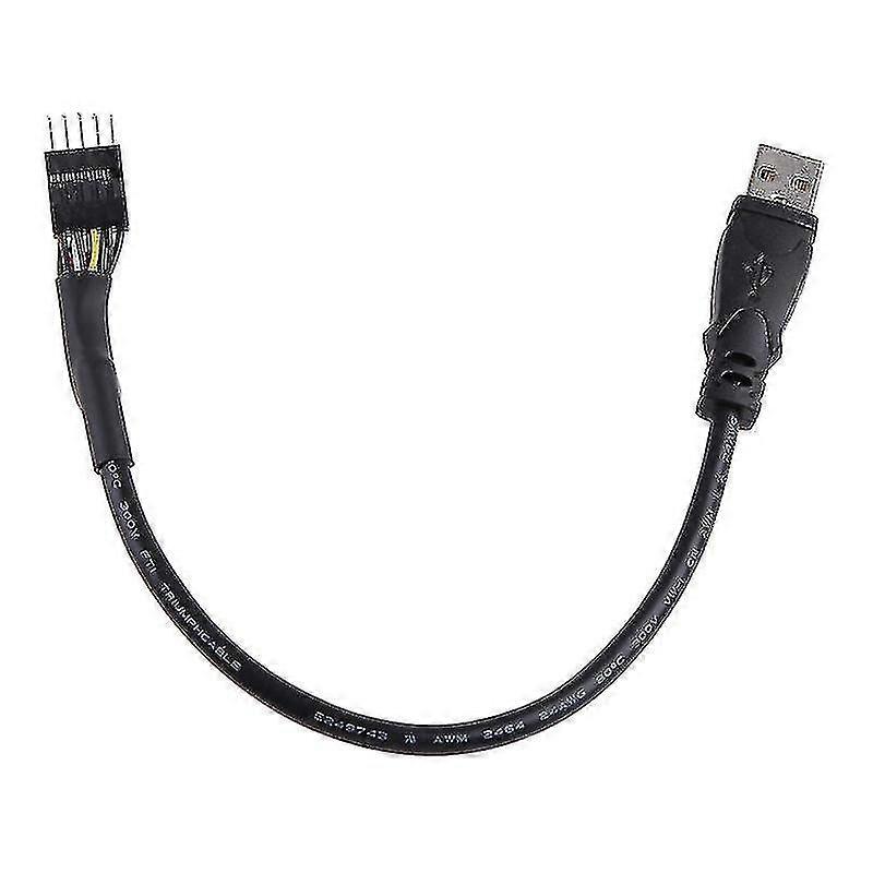24awg Wire Pc Computer Motherboard Usb 9 Pin Internal To Usb External Extension Data Cable 30cm