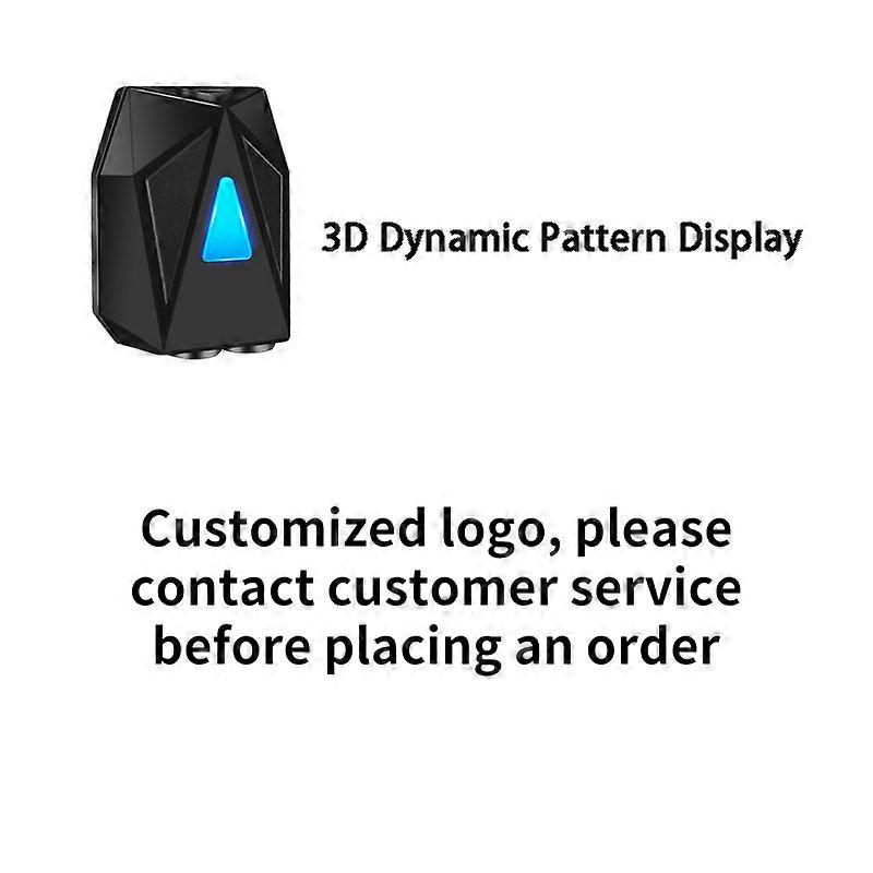 LED Car Door Dynamic 3D Cartoon Projection Light Door Atmosphere Projection Light USB Charging Wireless Welcome Decorative Light