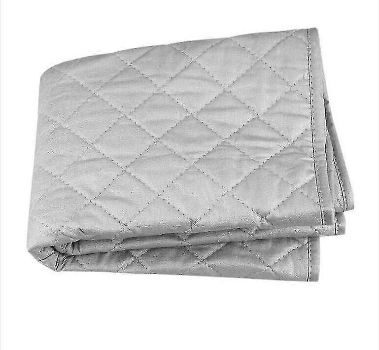 Isoliertes Bügeltuch Dampfbügeldecke Baumwolle Tragbare Tischbügelmatte hitzebeständig, Silber 55 * 60cm
