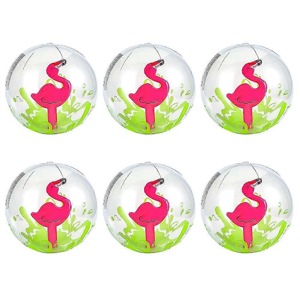 6 Pieces 3d Beach Ballsinflatable Beach Balls Crab Flamingo Unicorn Theme Beach Balls Pool Toy Balls For Outdoor Summer Beach Pool Birthday Pa