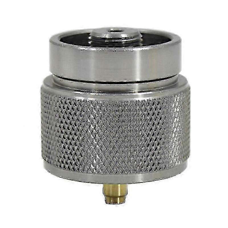 Professional Gas Tank Converter Portable Propane Converter Camping Gas Tank Adapter (1pc, Silver)