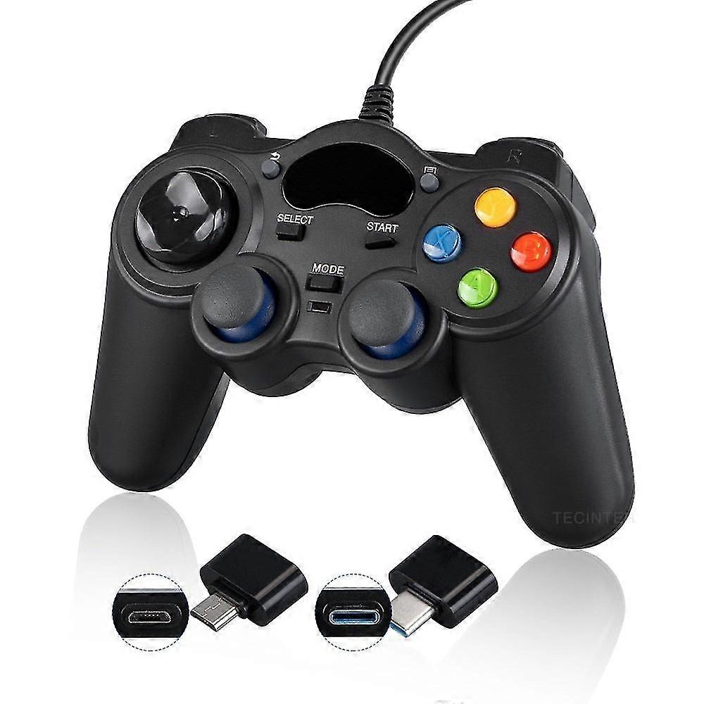 Usb gamepad for android smart phoneset-top boxwired controller compatible for ps3 game console accessories pc game controller