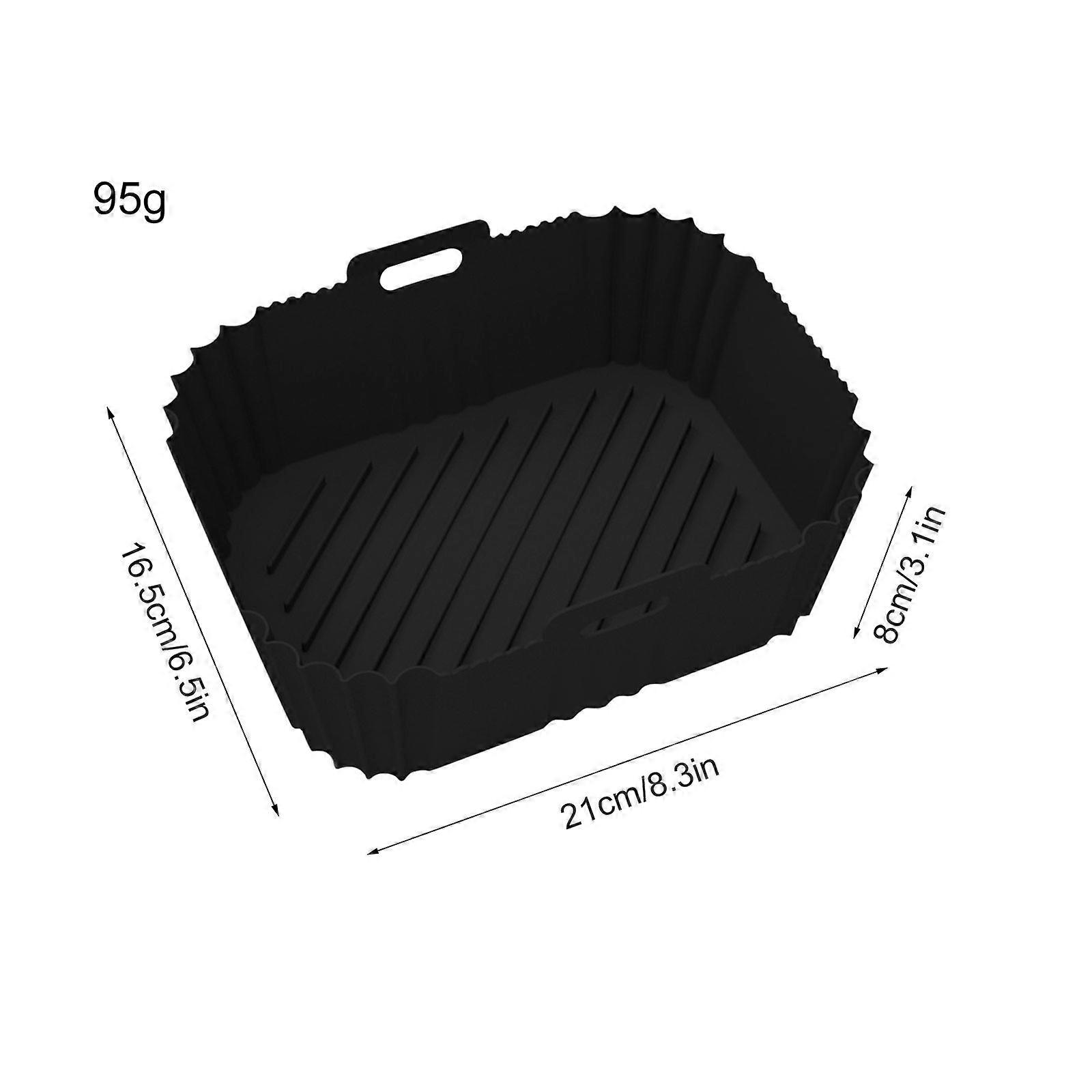 Easy To Clean Fryer Baking Tray Thin Black