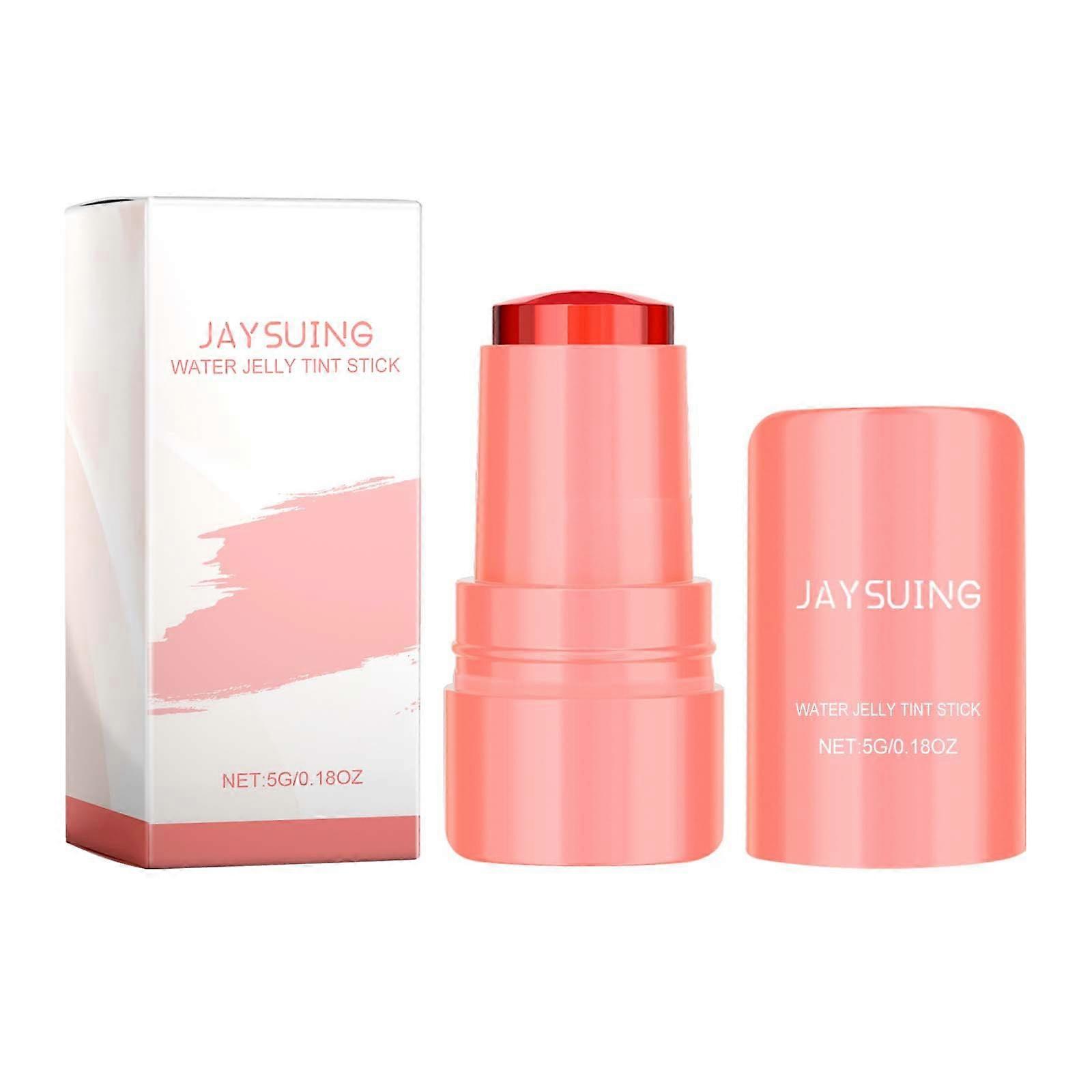 Water Jelly Tint Stick ، صبغة جيلي بالماء المبرد بالحليب للشفاه والخد ، 2 في 1 Sheer Lip & Cheek Stain Stick Buildable بالألوان المائية