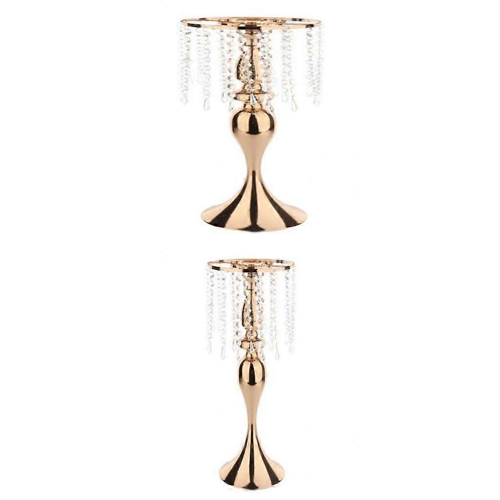 2x lysestake midtstykker for bryllup blomsterpottedekorasjoner