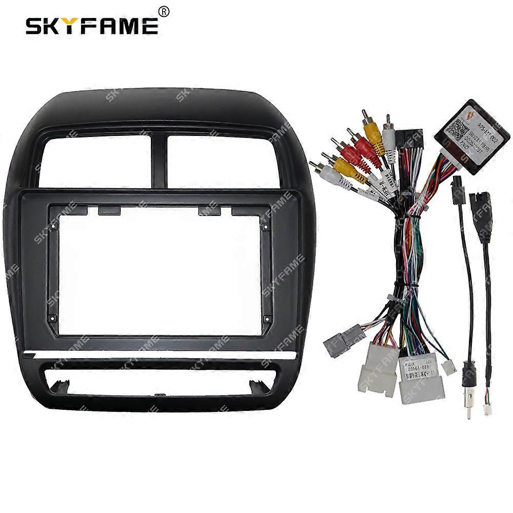 Car Frame Fascia Adapter Canbus Box Android Radio Dash Fitting Panel Kit For Mitshbishi RVR ASX