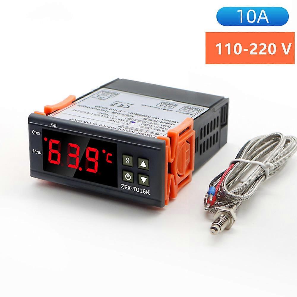 Digital Thermometer Home Thermostat 220v Thermoregulator Incubator Hygrometer Controller Burner Oven Control Switch with Sensor