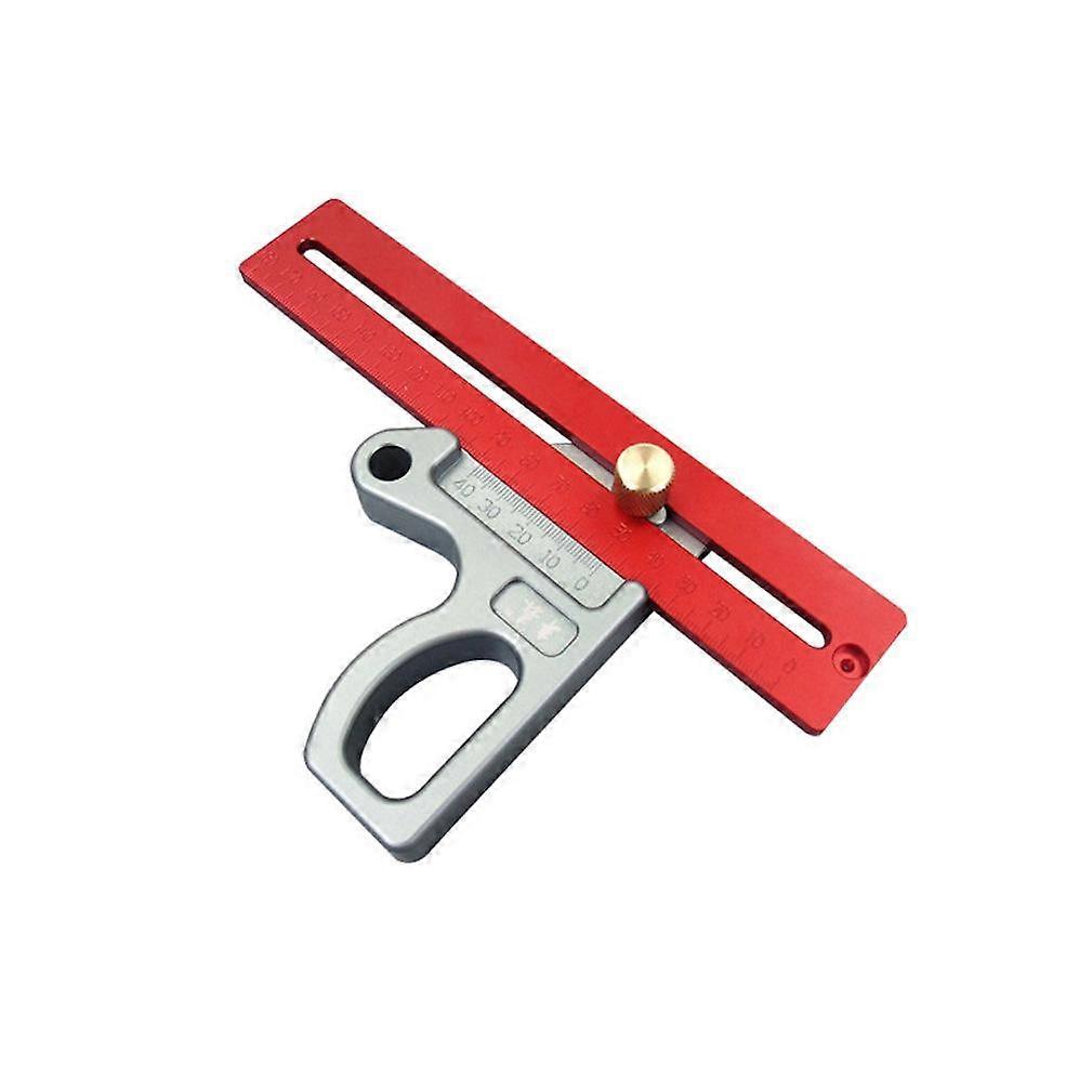 200mm Aluminum Alloy Woodworking Scribing Ruler Angle Sribing Ruler Square Ruler Measuring Adjustable Marking Tool