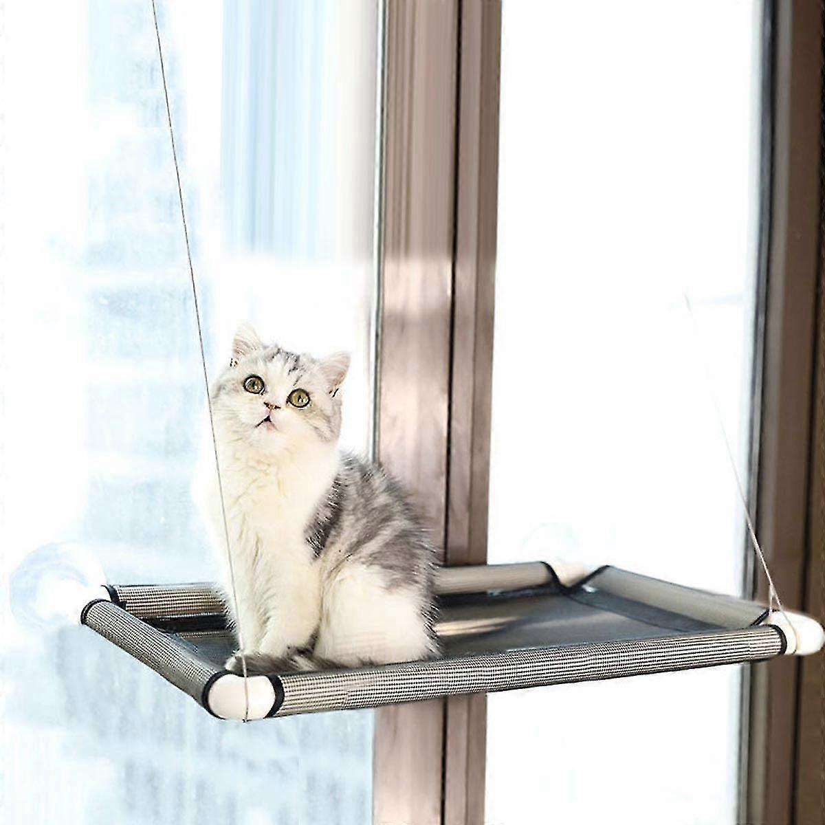 55*35cm Cat Bed Window Hammock Hanging Shelf Seat Pet Up To 18kg