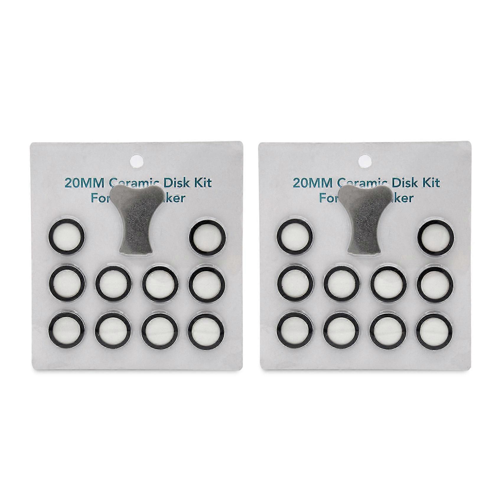 22pcs Mist Maker Maintenance Kit, Ceramic Disk Ceramic Disk Key Replacement Parts Kits For Fog Mach