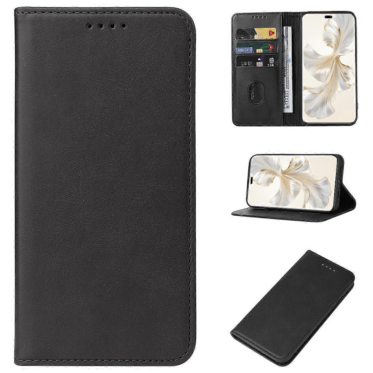 Magnetic Leather Case For Honor 100 Pro