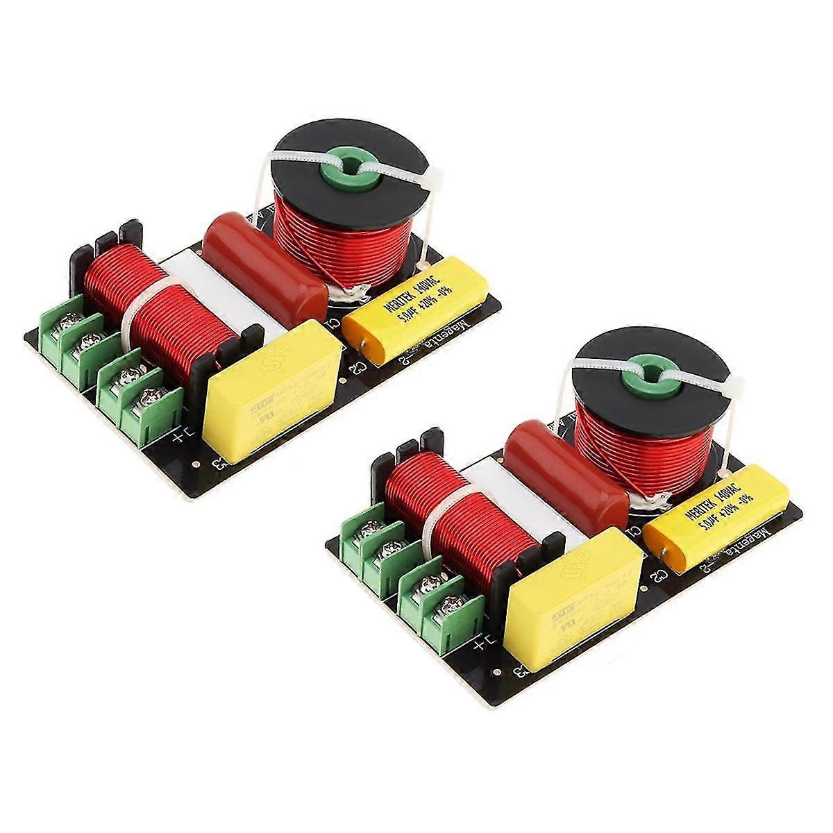 2 Way Speaker Crossover, 200W 2 Way Speaker Unit HiFi Home Speakers Audio Frequency Divider Crossov