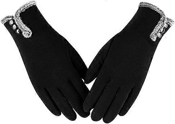 Womens Winter Warm Gloves With Sensitive Touch Screen Texting Fingers, Fleece Lined Windproof Gloves