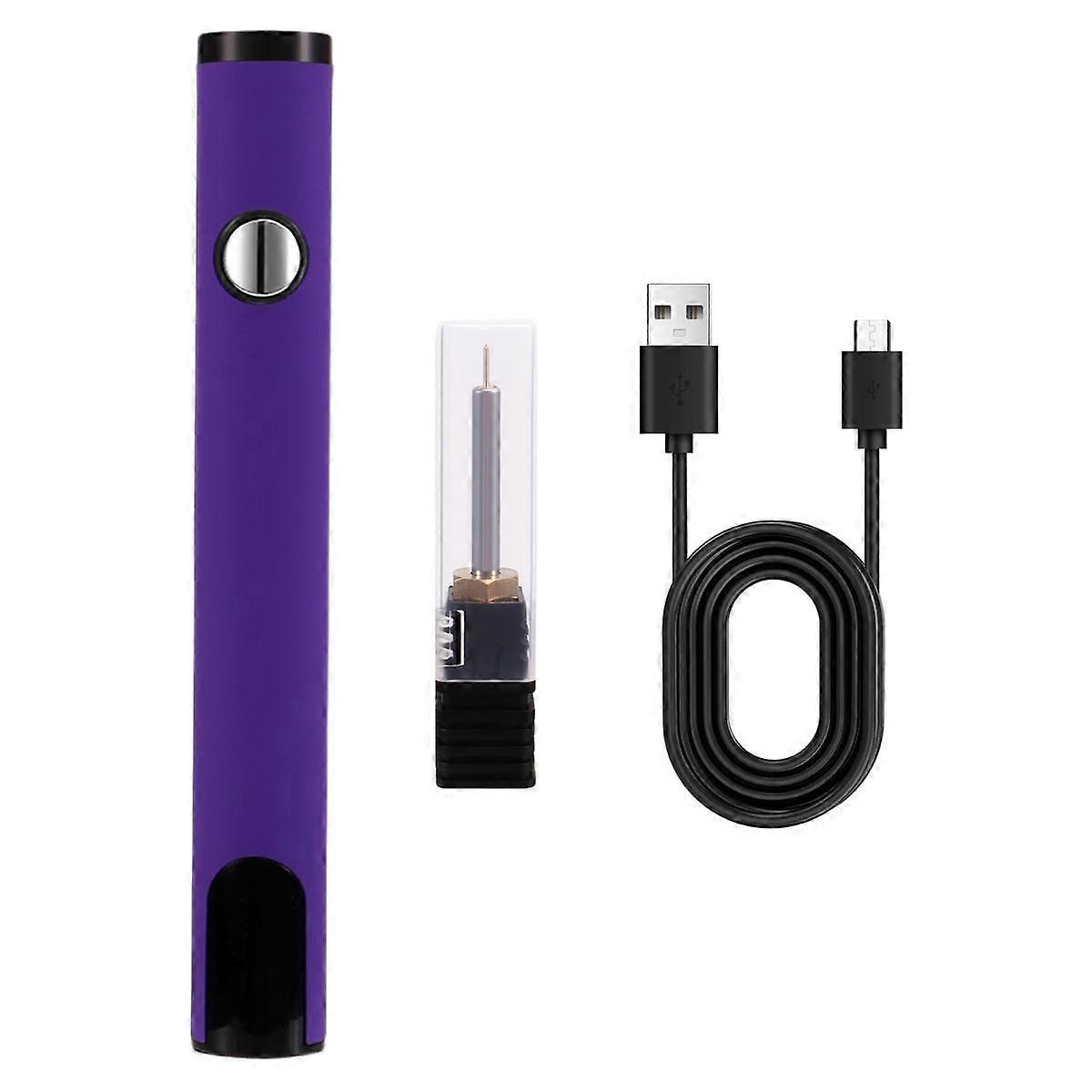 510 Thread Battery Cart Pen Electric Soldering Iron Welding Kit Adjustable Voltage with Hot Thread